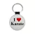 I LOVE Karate kulcstartó
