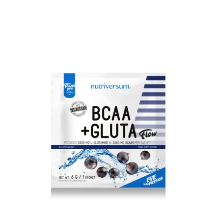 BCAA+GLUTA - 6 g - FLOW - Nutriversum