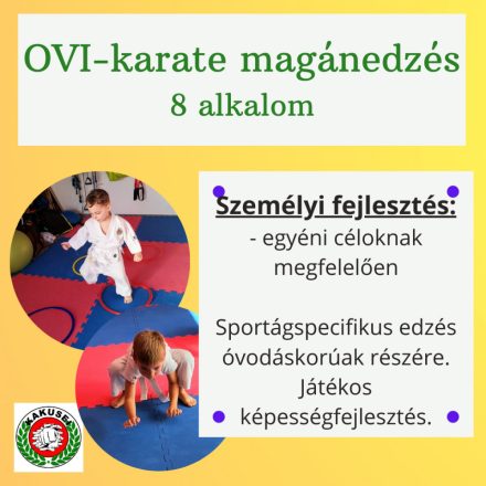 OVI-karate magánedzés - 8 alkalom