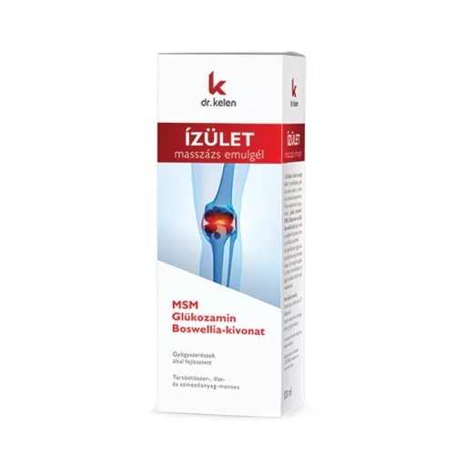 Dr.Kelen - Ízületi masszázs emulgél - MSM Glükozamin Boswellia-kivonat (100 ml)