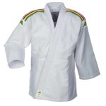 Judo ruha - Club J350  - fehér, színes csíkokkal - ADIDAS