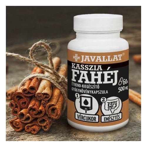 KASSZIA FAHÉJ - 60 db lágykapszula