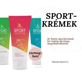   Sportkrémek (bemelegítő, izomlazító, regeneráló) - egy csomagban