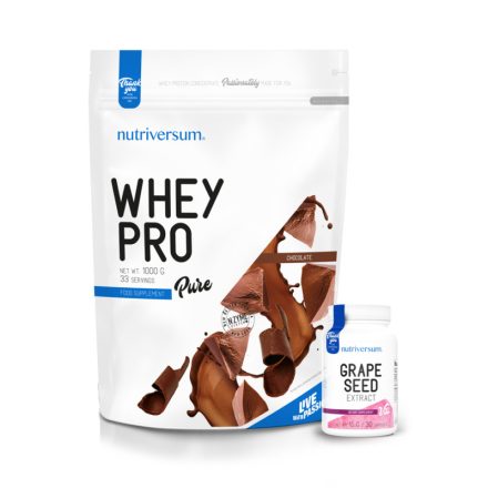Whey Pro 1000g - PURE + Grape Seed 30 caps