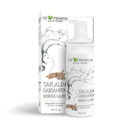 UW Premium Hair Care Tápláló Habsampon korpás hajra 150 ml
