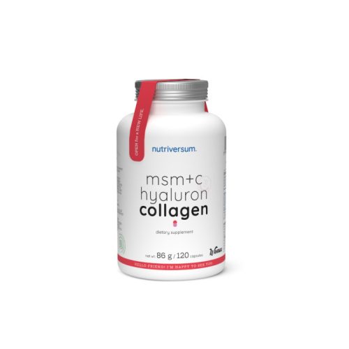 MSM+C Hyaluron Collagen - 120 kapszula - Nutriversum