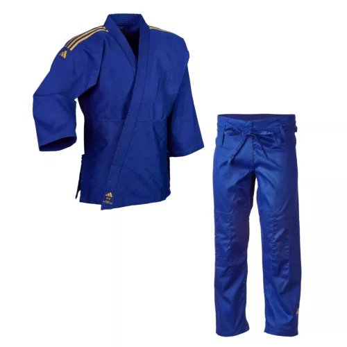 Judo ruha - Club J350B  - kék, arany csíkokkal - ADIDAS