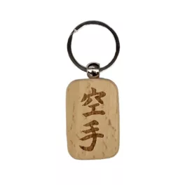 Karate fa kulcstartó japán szimbólumokkal
