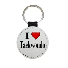 I LOVE Taekwondo kulcstartó