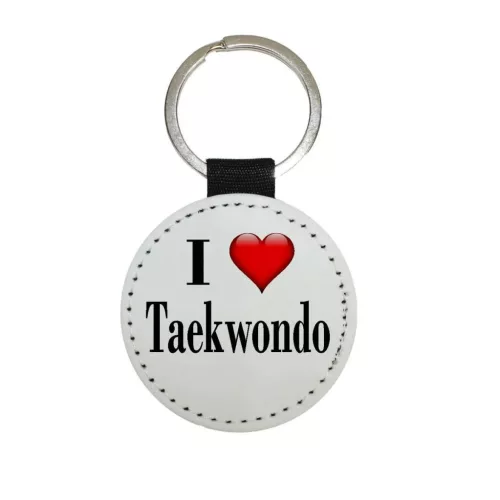 I LOVE Taekwondo kulcstartó