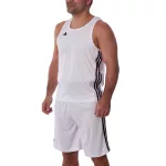 adidas box trikó ADIBTT02 - fehér, fekete csíkokkal
