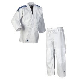 Judo ruha - Club J350  - fehér, kék csíkokkal - ADIDAS