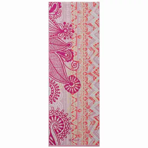 GAIAM jógamatrac pink, bohém rózsa mintával (4 mm)