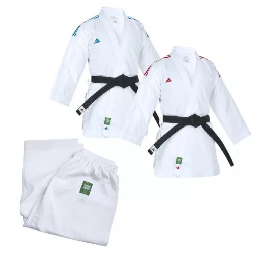 Karate ruha (kumite) - piros-kék vállú - Adizero - ADIDAS - WKF Approved