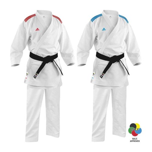 Karate ruha (kumite) - piros-kék vállú - Adizero - ADIDAS - WKF Approved