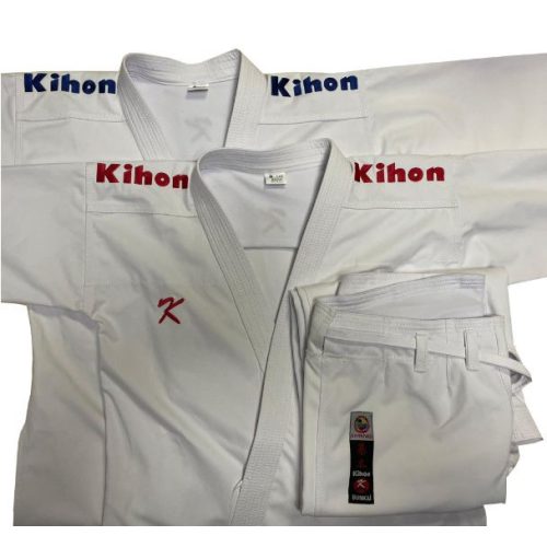 Karate ruha - piros-kék vállú - Bunkai KATA - KIHON (WKF 2025)