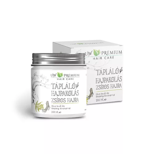 UW Premium Hair Care Tápláló Hajpakolás Zsíros hajra 200 ml