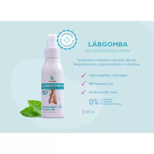 Lábgomba antibakteriális spray - dr Kelen