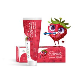   UW Classic Junior – Fluoridmentes eper ízű gyermek fogkrém 75 ml