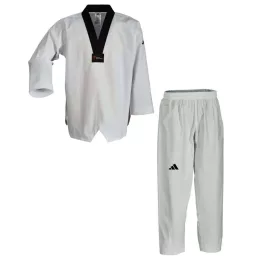   Taekwondo Dobok ruha - adidas adichamp II (fekete hajtókával)