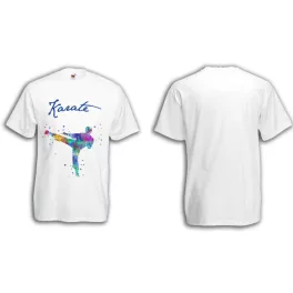 Színes karate póló - felnőtt