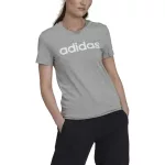 adidas női póló- világosszürke, fehér logóval