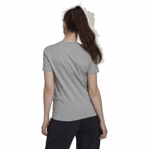 adidas női póló- világosszürke, fehér logóval