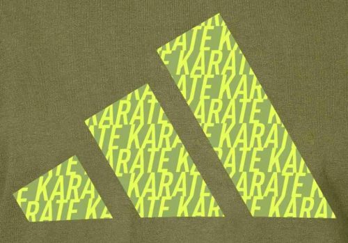 Adidas karate Performance póló - Oliva színben