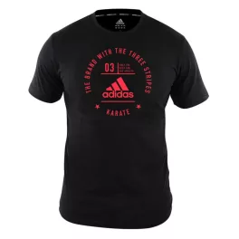 adidas Karate Community póló piros mintával
