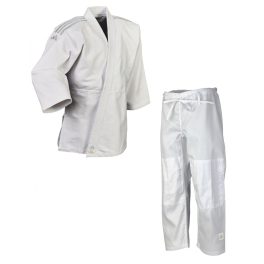 Judo ruha - Club J350  - fehér, ezüst csíkokkal - ADIDAS
