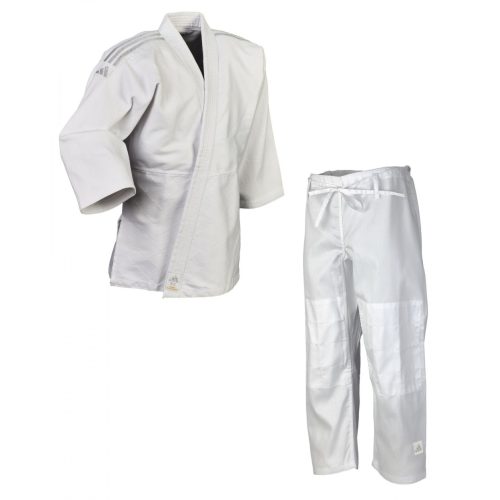 Judo ruha - Club J350  - fehér, ezüst csíkokkal - ADIDAS