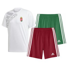 Adidas nemzeti mez és rövidnadrág szett - piros és zöld