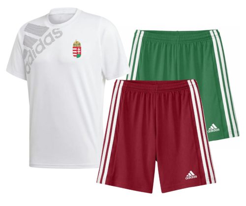 Adidas nemzeti mez és rövidnadrág szett - piros és zöld