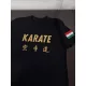 Arany Karate feliratos póló, magyar zászlóval