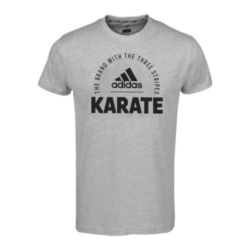 adidas karate póló - szürke