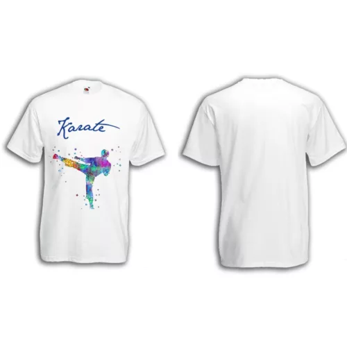 Színes karate póló - gyerek