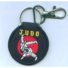Judo hímzett kulcstartó
