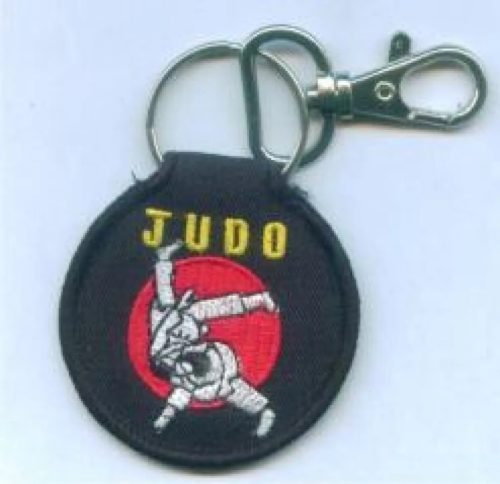 Judo hímzett kulcstartó