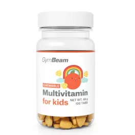 Multivitamin rágótabletta gyerekeknek - GymBeam - 120 db