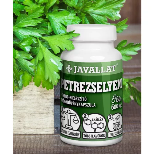 PETREZSELYEM - 60 db lágykapszula - Javallat