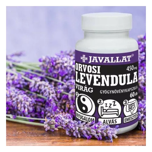 ORVOSI LEVENDULA - 60 db lágykapszula - Javallat