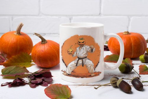 KARATE HALLOWEEN - kerámia bögre 