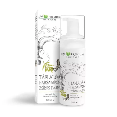 UW Premium Tápláló Habsampon zsíros hajra 150 ml