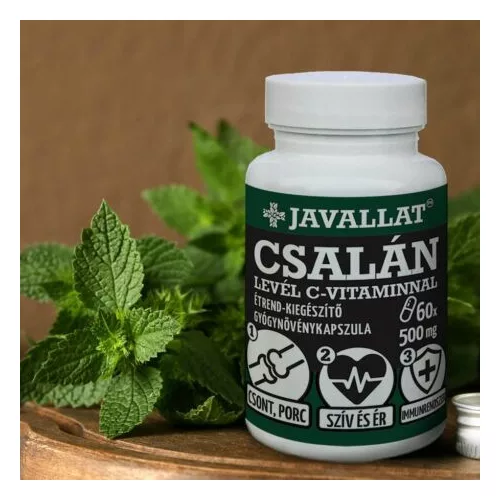 CSALÁNLEVÉL C-vitaminnal - 60 db lágykapszula