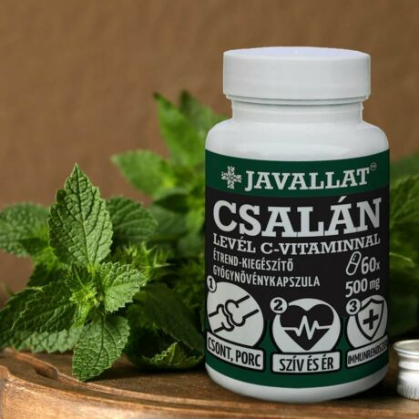 CSALÁNLEVÉL C-vitaminnal - 60 db lágykapszula