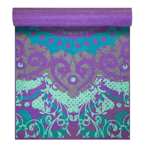 GAIAM jógamatrac - lila, mandala mintával (4 mm)