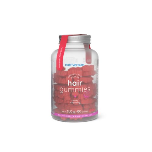 Hair Gummies - 60 gumimaci erdei gyümölcs ízzel  - Nutriversum