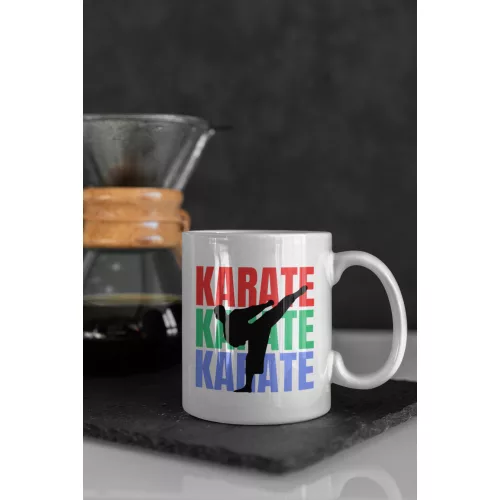 Karate mintás bögre