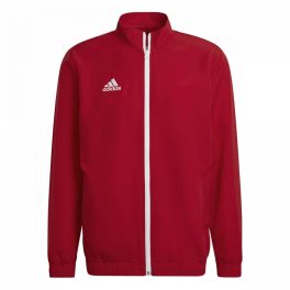 adidas Entrada 22 cipzáras melegítő felső,  piros