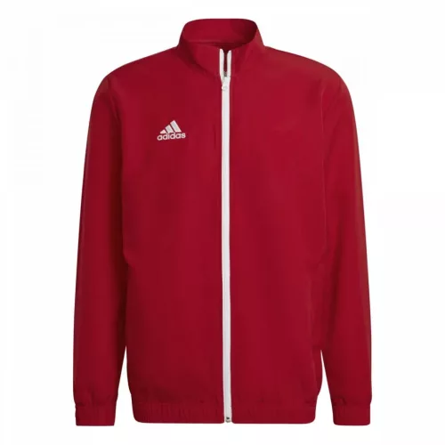 adidas Entrada 22 cipzáras melegítő felső,  piros